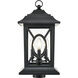 Allbert 3 Light 19.74 inch Powder Coated Black Outdoor Post Lantern